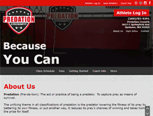 Tablet Screenshot of predationcrossfit.com